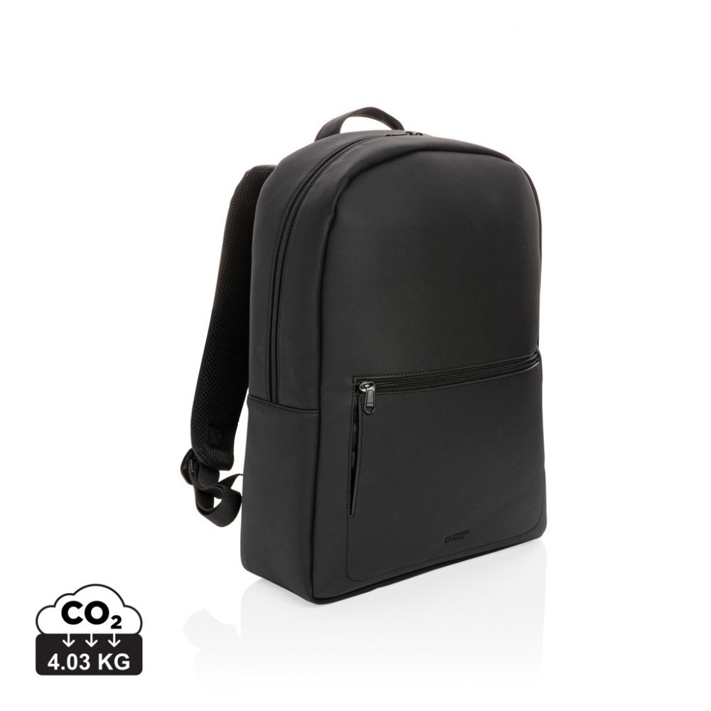 Logotrade promotional product image of: Swiss Peak deluxe PU laptop backpack PVC free