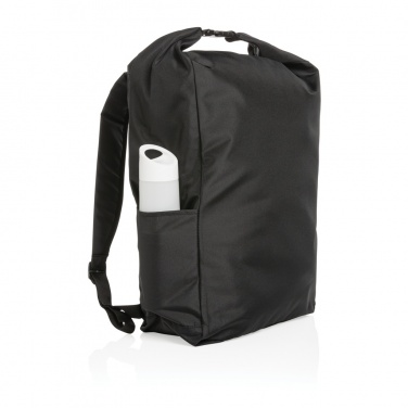Logo trade advertising products picture of: Impact AWARE™ RPET lightweight rolltop backpack