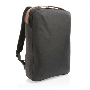 Logo trade business gifts image of: Impact AWARE™ 300D two tone deluxe 15.6" laptop backpack