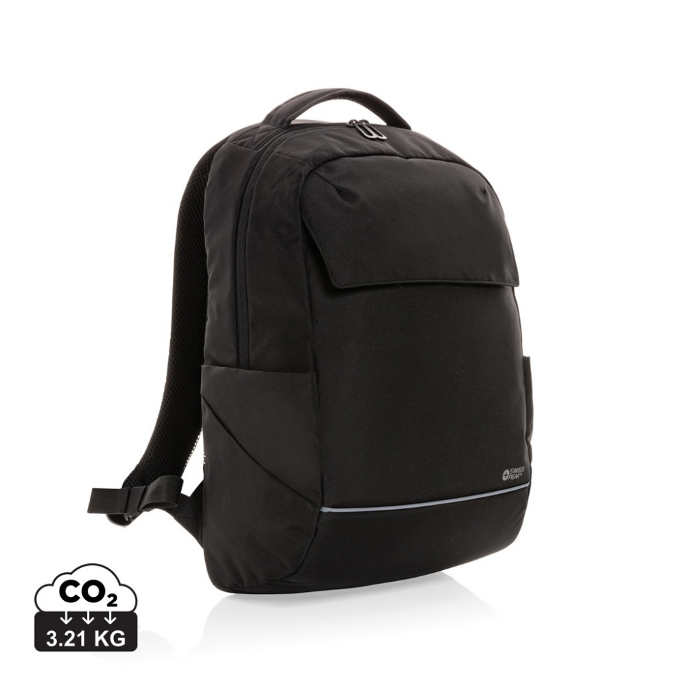 Logotrade promotional product picture of: Swiss Peak Brooke AWARE™ RPET daily 15.6" laptop backpack