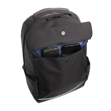 Logo trade corporate gifts image of: Swiss Peak Brooke AWARE™ RPET daily 15.6" laptop backpack