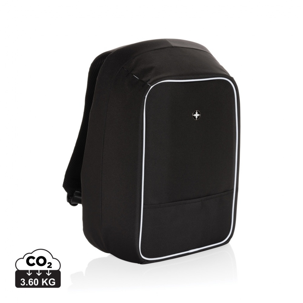 Logo trade promotional items image of: Swiss Peak AWARE™ anti-theft 15.6" laptop backpack