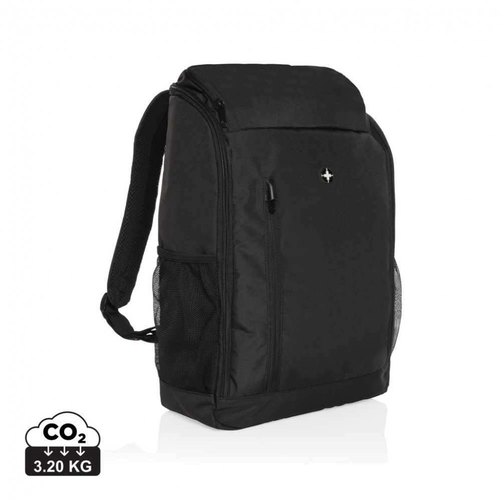 Logotrade corporate gift picture of: Swiss Peak AWARE™ easy access 15.6'' laptop backpack