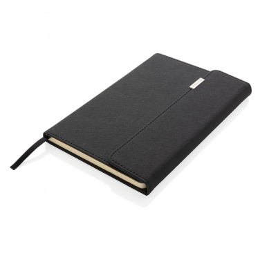 Logo trade promotional giveaways picture of: Swiss Peak deluxe A5 notebook and pen set