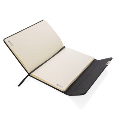 Logo trade promotional giveaway photo of: Swiss Peak deluxe A5 notebook and pen set
