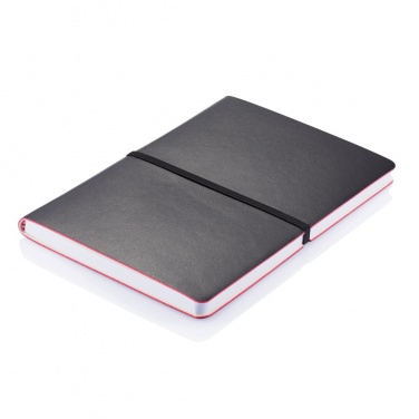 Logo trade promotional products image of: Deluxe softcover A5 notebook