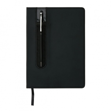 Logotrade promotional giveaway image of: Standard hardcover PU A5 notebook with stylus pen