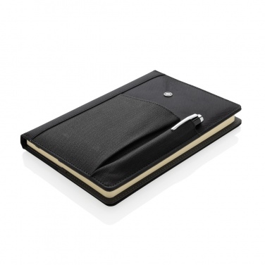 Logo trade promotional items image of: Refillable notebook and pen set