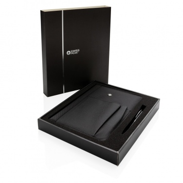 Logotrade promotional giveaways photo of: Refillable notebook and pen set