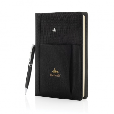 Logotrade promotional gift image of: Refillable notebook and pen set