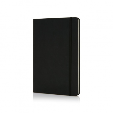 Logo trade corporate gifts image of: Deluxe hardcover PU A5 notebook