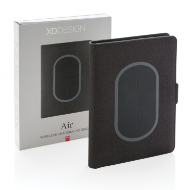 Logotrade corporate gift picture of: Air 5W wireless charging notebook cover A5