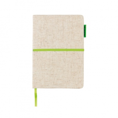 Logo trade business gift photo of: A5 jute notebook