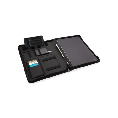 Logotrade promotional merchandise image of: Air 5W wireless charging portfolio A4 w/ 5000 mAh powerbank