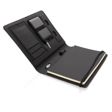 Logotrade corporate gift image of: Air 5W wireless charging notebook with 5000mAh powerbank