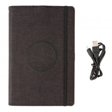 Logotrade promotional giveaways photo of: Air 5W wireless charging refillable journal cover A5