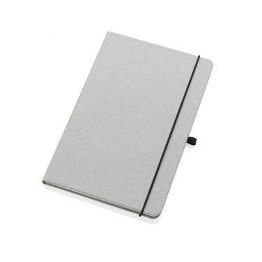 Logo trade promotional merchandise image of: Recycled leather hardcover notebook A5