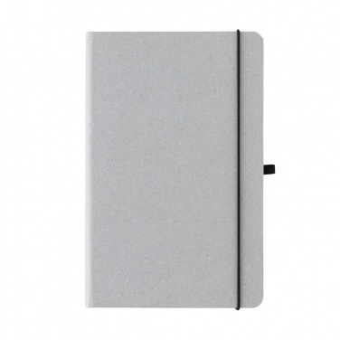 Logo trade promotional merchandise image of: Recycled leather hardcover notebook A5