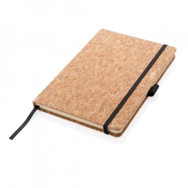 Logo trade promotional products image of: Cork hardcover notebook A5