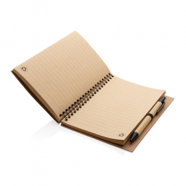 Logotrade promotional giveaway picture of: Cork spiral notebook with pen