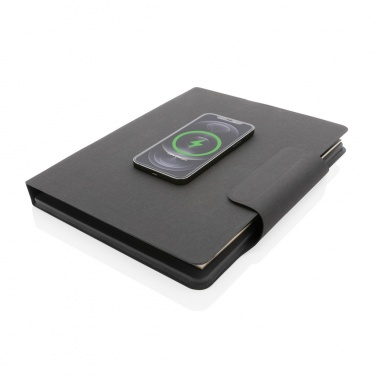 Logotrade promotional merchandise photo of: Artic Magnetic 10W wireless charging A4 portfolio