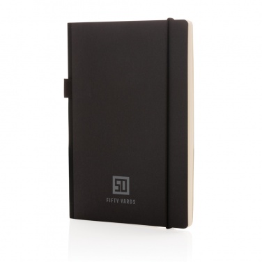 Logo trade promotional merchandise picture of: A5 deluxe kraft hardcover notebook