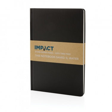 Logo trade corporate gift photo of: A5 Impact stone paper hardcover notebook