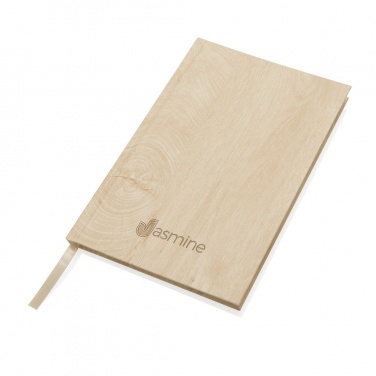 Logo trade promotional products picture of: Kavana wood print A5 notebook