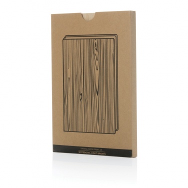 Logotrade advertising product image of: Kavana wood print A5 notebook