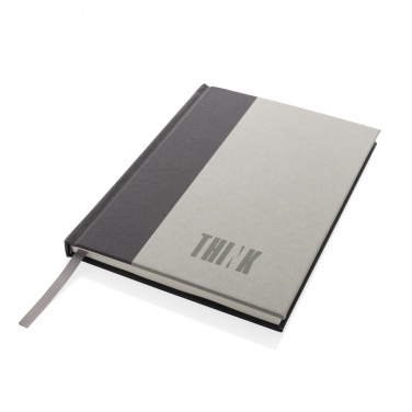 Logotrade promotional gift picture of: Words GRS certified RPET & Kraft A5 notebook