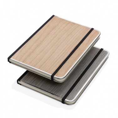 Logotrade corporate gift image of: Treeline A5 wooden cover deluxe notebook