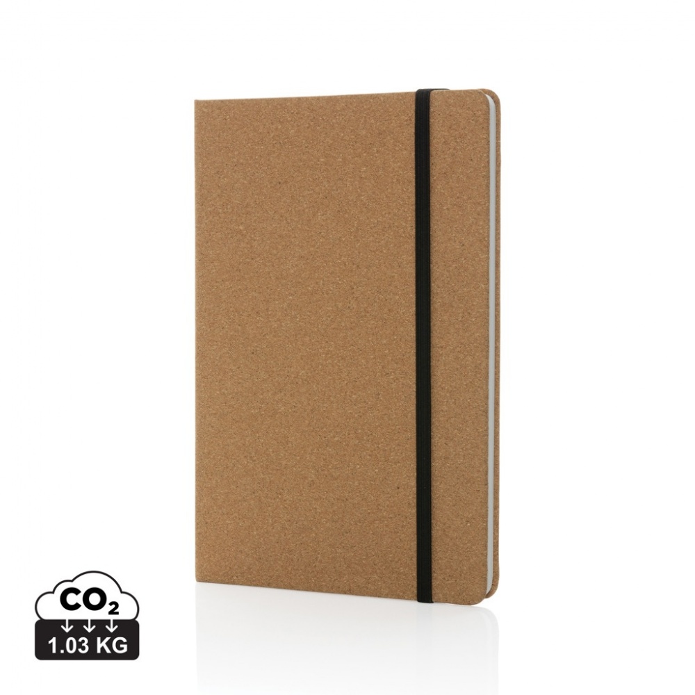 Logo trade promotional gift photo of: Stoneleaf A5 cork and stonepaper notebook