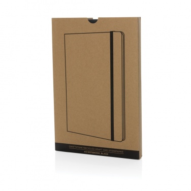 Logo trade promotional gifts picture of: Craftstone A5 recycled kraft and stonepaper notebook