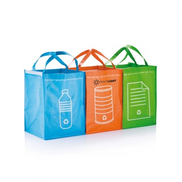 Logo trade promotional merchandise picture of: 3pcs recycle waste bags