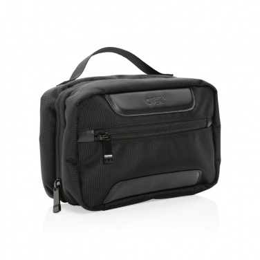 Logo trade promotional merchandise image of: Swiss Peak AWARE™ RPET Voyager toiletry bag
