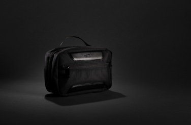 Logo trade promotional products image of: Swiss Peak AWARE™ RPET Voyager toiletry bag