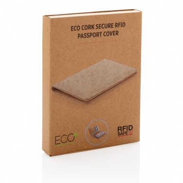 Logotrade promotional product picture of: Cork secure RFID passport cover