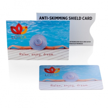 Logotrade promotional gift picture of: Anti-skimming RFID shield card with active jamming chip