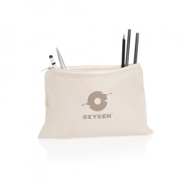 Logo trade advertising products picture of: Impact Aware™ 285 gsm rcanvas pencil case undyed