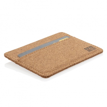 Logo trade promotional merchandise photo of: Cork secure RFID slim wallet