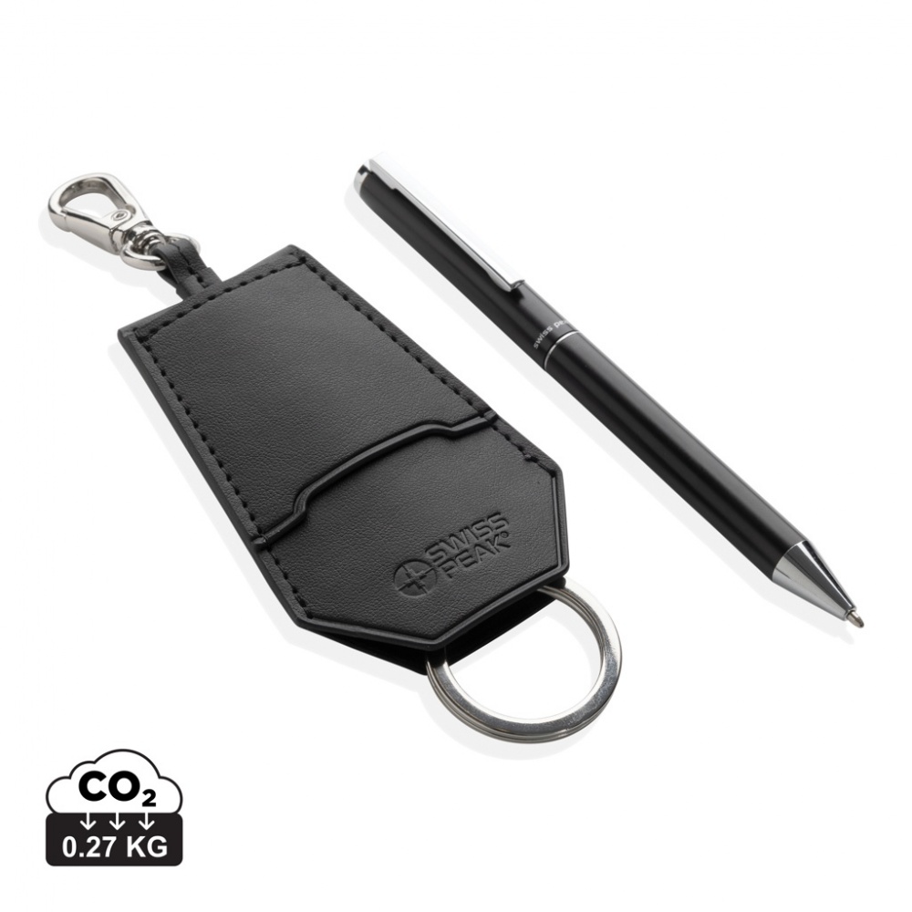 Logotrade corporate gifts photo of: SP Tula RCS certified recycled PU key holder and pen set