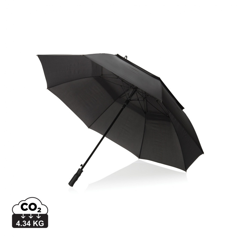 Logo trade promotional giveaways image of: Swiss Peak AWARE™ Tornado 30" storm umbrella