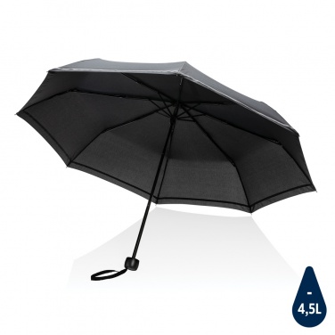 Logo trade promotional merchandise picture of: 20.5"Impact AWARE™ RPET 190T pongee mini reflective umbrella