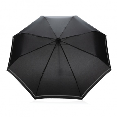 Logo trade promotional merchandise image of: 20.5"Impact AWARE™ RPET 190T pongee mini reflective umbrella