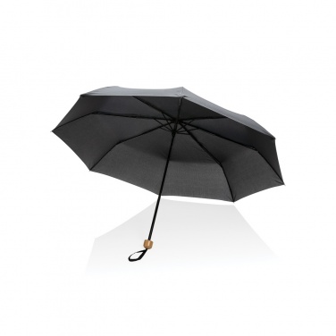Logotrade promotional giveaway picture of: 20.5" Impact AWARE™ RPET 190T Pongee bamboo mini umbrella