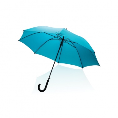 Logo trade promotional products image of: 23" Impact AWARE™ RPET 190T standard auto open umbrella