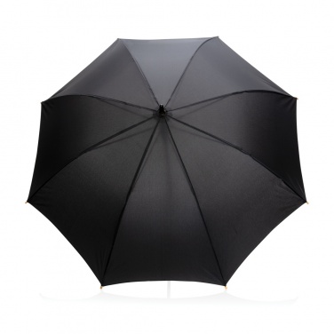 Logotrade promotional product picture of: 23" Impact AWARE™ RPET 190T auto open bamboo umbrella