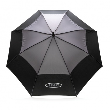 Logotrade promotional product picture of: 27" Impact AWARE™ RPET 190T auto open stormproof umbrella