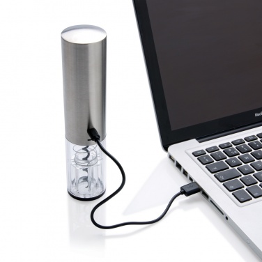 Logo trade promotional merchandise picture of: Electric wine opener - USB rechargeable