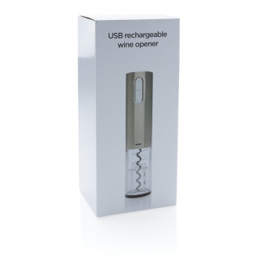 Logo trade business gift photo of: Electric wine opener - USB rechargeable